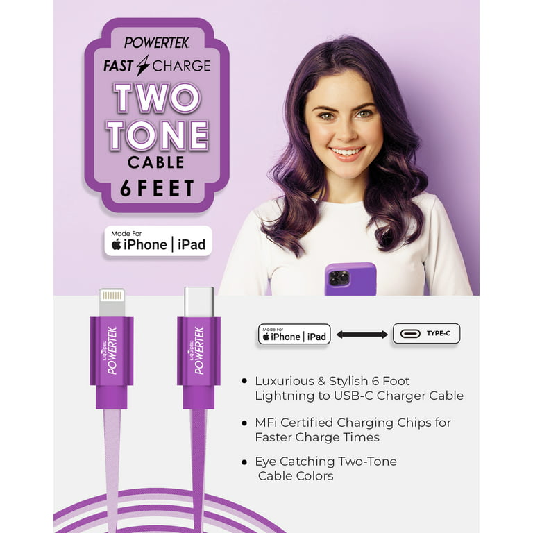 Câble de chargeur de lumière LED rougeoyante câble USB type C charge rapide  pour iPhone Huawei – Oz Marketplace