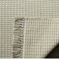 thumbnail image 4 of SAFAVIEH Montauk Patton Geometric Cotton Area Rug, Ivory/Green, 4' x 4' Square, 4 of 8