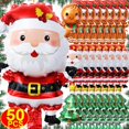 thumbnail image 2 of Globo de aluminio navideño Hombre de jengibre Papá Noel Árbol de Navidad Decoración de fiesta Globo Juguetes para niños Regalo Fiesta de año nuevo Decoración, 2 of 5