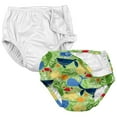 thumbnail image 1 of i play Baby and Toddler Snap Reusable Swim Diaper - White and Sealife- 2 Pack, 1 of 7