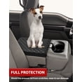 thumbnail image 2 of KBH Ford Armrest Cover for 2004-2010 F150 with 40/20/40 Split Bench Jump Seat, Black Leather Middle Console Cover Cushion Pad for F150 Accessories Interior, 2 of 7