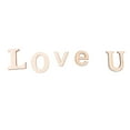 thumbnail image 4 of 52 Pieces A-Z Wooden Capital Letters Wood Lower Case Letters Embellishment for, 4 of 8