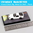 thumbnail image 3 of 1/64 Scale Mazda RX7 FC3S FD3S Red Suns Efini RX-7 Type RS Car Model Keisuke Takahashi Diecasts & Toy Vehicles Hobby Japan HJ64 RX7 FC3S White, 3 of 5