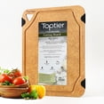 thumbnail image 1 of Tabla de cortar Toptier 37 x 28 cm antideslizante reversible de fibra de madera, 1 of 7