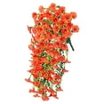 thumbnail image 5 of deevoka Hanging Artificial Flowers Silk Hanging Plants for Garden Yard Orange, 5 of 9