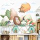 thumbnail image 2 of Calcomanías de pared de animales súper lindos Calcomanías de pared de alce, dinosaurio, zorro, oso para dormitorio, sala de estar, habitación de niños, guardería, gabinete de arte, decoració, 2 of 5
