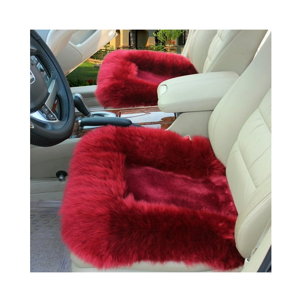 Hot New Universal Wool Soft Warm Fuzzy Auto Car Seat Covers Front Rear