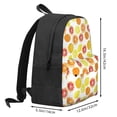 thumbnail image 3 of Zufioo Lemon Orange Pattern Adult Backpack,Wear-resistant and Breathable Multi-pocket Backpack, Suitable for Travel, Business and Outdoor Activities, 3 of 9
