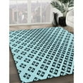 thumbnail image 3 of Ahgly Company Machine Washable Indoor Rectangle Transitional Electric Blue Area Rugs, 7' x 9', 3 of 7