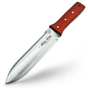 Dig Dig - NEW & IMPROVED Japanese Hori Hori Garden Landscaping Digging Tool With Stainless Steel Blade & Ultra Sheath