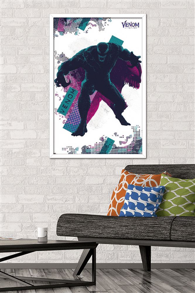 Marvel Venom: Let There be Carnage - Dots Wall Poster, 22.375" x 34", Framed