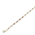 thumbnail image 3 of 18Kt Solid Yellow Gold Pink Evil Eye Bracelet 6 inches, 3 of 4