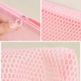 thumbnail image 4 of Bolsa de cosméticos de malla cuadrada, bolsa de almacenamiento de cosméticos portátil para lápiz labial con cremallera, bolsa de almacenamiento de artículos diversos multiusos, bonita funda para estu, 4 of 5