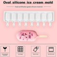 thumbnail image 5 of Silicone Ice Cream Molds, Magnum Cake Mold, 2pcs+50pcs Ice Cream Stick, Homemade Popsicle Ice Cream, Bpa Free Reusable Non-stick Ice Cream Mold, 5 of 5