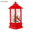 thumbnail image 3 of BadPiggies Christmas Vintage Santa Candle LED Light Lamp Hanging Lantern Xmas Home Decor, 3 of 9