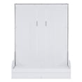 thumbnail image 5 of Euroco Wood Queen Size Murphy Bed with Cushion, Wall Bed with Sofa, White, 5 of 12