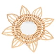 thumbnail image 3 of Rattan Wall Hanging Mirror, High Definition Innovative Rattan Mirror  For Dressing Flower, 3 of 8