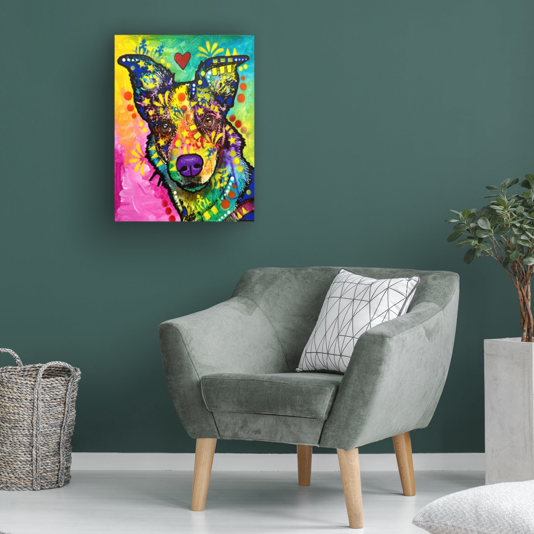 Canvas Wall Art - Dean Russo- Exclusive 'Heard' Wall Art for Living Room, Bedroom, or Office Décor by Trademark Fine Art - 14 x 19 Inches