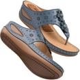 thumbnail image 1 of EIMELI Womens Wedge Sandals with Arch Support Shoes Summer Massage Function Casual Sandals, 1 of 13