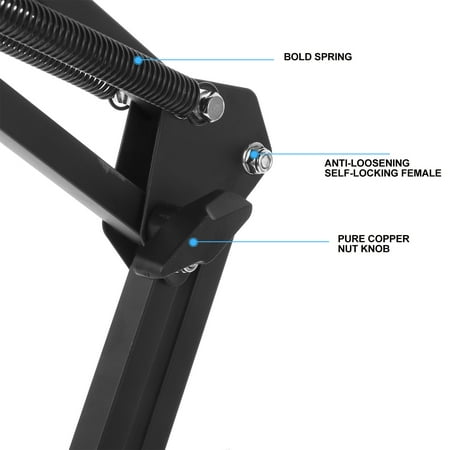 Image of Webcam stand Webcam Stand Webcam Clamp Mount Adjustable Suspension Boom Scissor Arm Stand