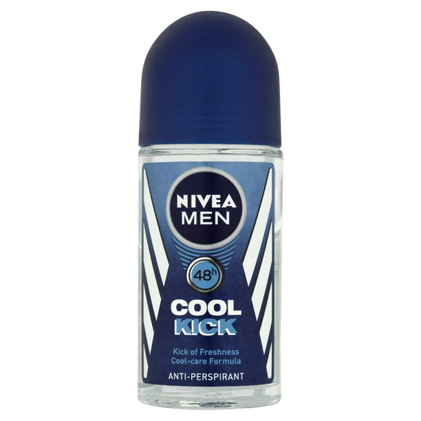 NIVEA Deo For Men Cool Kick 24hrs Roll on 50ml Anti-perspirant ...