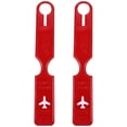 thumbnail image 1 of 2 pcs Travel Luggage Tags Travel Bag Tags Suitcase Tags Plastic Luggage Tags Identifiers, 1 of 1