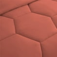 thumbnail image 5 of 5 Piece Honeycomb Design Comforter Set, 800 TC, 100% Egyptian Cotton, Full/Queen Size Brick Red Solid, 5 of 5