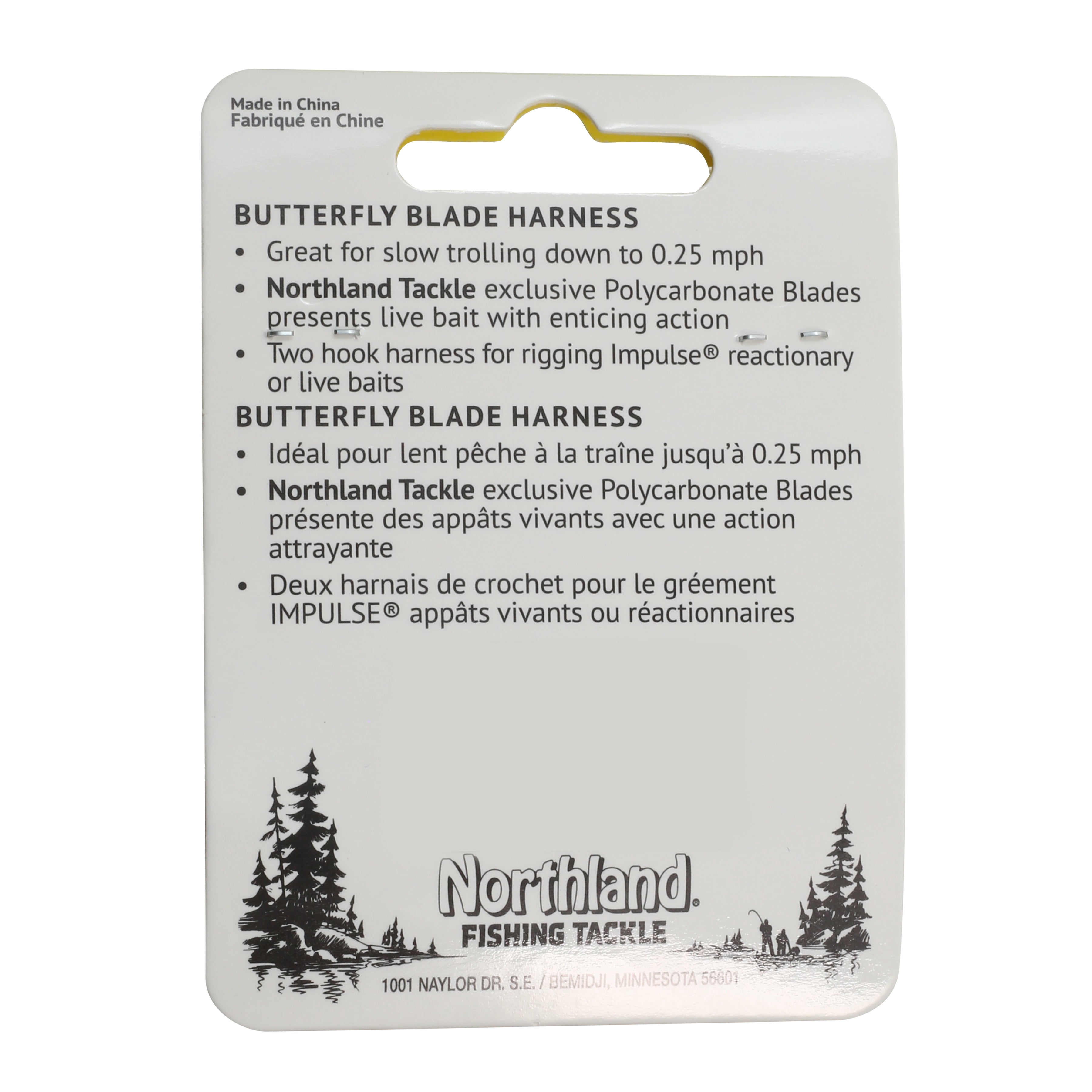 Northland Tackle BFBH2-GR Butterfly Blade Harness1/Cd Snell Butterfly Blade Harness, Gold Shiner, 60"