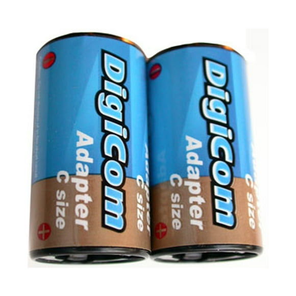 Adaptateurs de Batterie de 16 Paquets de Taille C pour Batteries AA