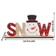 thumbnail image 5 of Letrero de chimenea decorativo de madera de Navidad, decoración artesanal de mesa para el hogar, decoración rústica de boda, figurita, suministros para mesa, muñeco de nieve sidaley HA008953-02B, 5 of 6