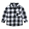thumbnail image 5 of Fesfesfes Big Boys Clothes Toddler Kids Baby Boys Girl Fashion British Style Lattice Pattern Print Long Sleeves Casual Shirt Overalls Suit, 5 of 9