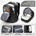 thumbnail image 4 of SYCNB Waterproof Lightweight Travel Backpack for Women, Laptop Backpack with Charging Port for College Student, Airline-Approved Carry On Backpack, Personal Item Travel Bag with Shoe Pouch Black, 4 of 8