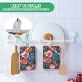 thumbnail image 4 of Yayeee Pot Holders Kitchen Heat Resistant with Pockets 7"x9.8" Cotton Oven Cooking Hot Pads, Vibrant Blooming Flowers, 4 of 7