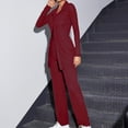 thumbnail image 3 of Aofany Women's 2 Piece Outfits Solid Slim Long Sleeve Cardigan Casual Pants Knitting Sets Lounge Set, 3 of 7