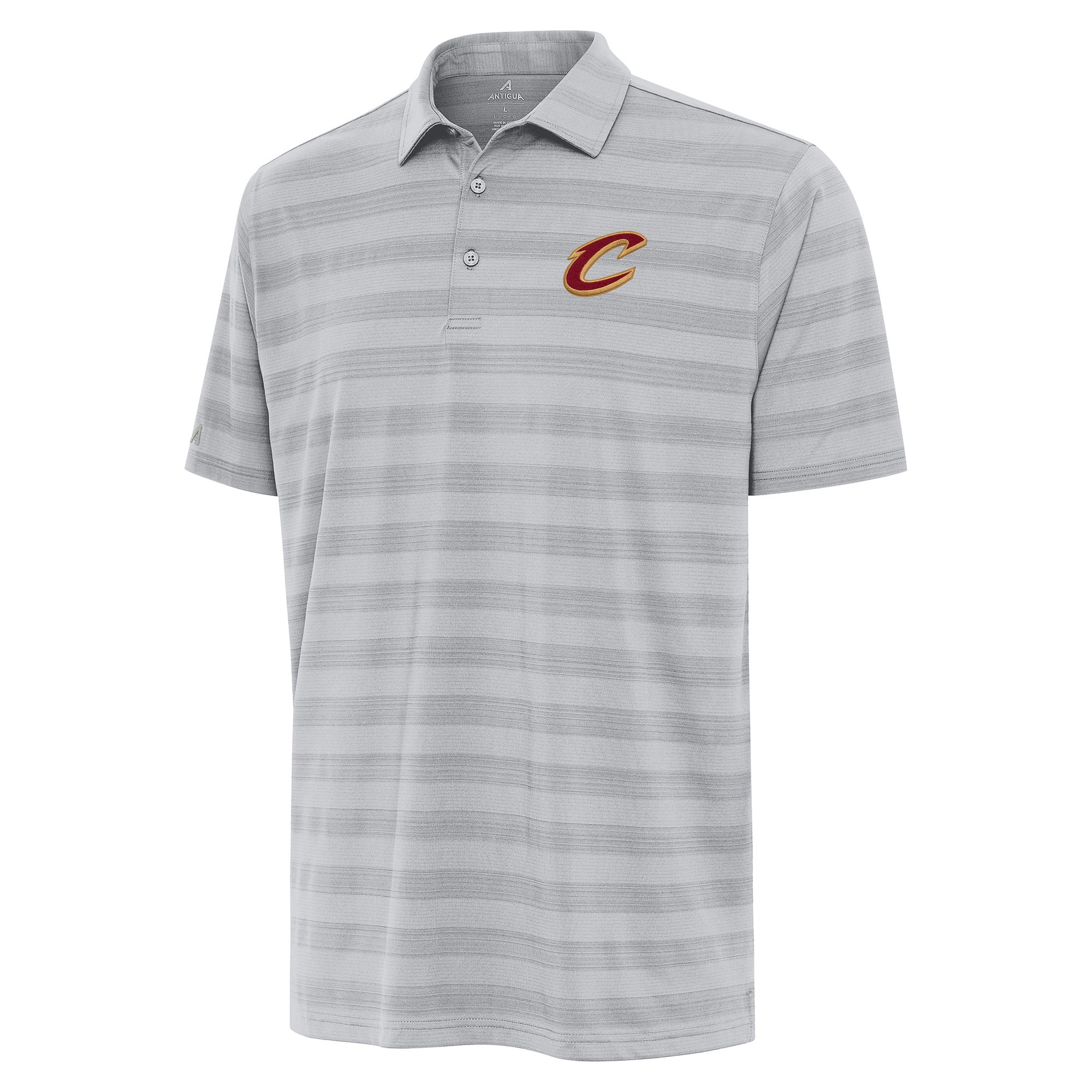 Men's Antigua Gray Cleveland Cavaliers Tunnel Polo
