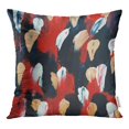 thumbnail image 1 of BOSDECO Housse de Coussin Abstraction Colorée Rouge Noir et Blanc 20x20 Pouces, 1 of 1