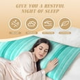thumbnail image 2 of Yiaed Body Pillow Cover, Ultra Soft Microfiber Pillowcases, Breathable Long Pillow Case, Envelope Closure-Teal Turquoise (20x54 inch)（Pillow core not included）, 2 of 5
