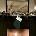 thumbnail image 2 of PLPPYFS 7.87 Inches Initial Monogrammed Christmas Stocking Personalized, Knitted Christmas Stockings, Embroidered Letter Christmas Stocking Decorations for Family Christmas Holiday Party Decor, 2 of 4