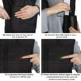 thumbnail image 4 of Heated Vest, Unisex Heated Clothing for men women, Lightweight USB Electric Heated Jacket with 3 Heating Levels, 6 Heating Zones, Adjustable Size for Hiking (Battery Pack Not Included), 4 of 7