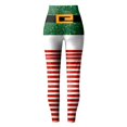 thumbnail image 6 of Christmas Leggings for Women High Waisted Santa Claus Print Ankle Length Seasonal Printed Leggings Soft Brushed Pants, 6 of 6