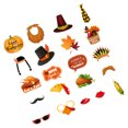 thumbnail image 2 of 21pcs Thanksgiving Photo Booth Props Thanksgiving Day Photo Prop Kit Fall Harvest Festival Decorations, 2 of 4
