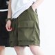thumbnail image 4 of Pantalones cortos de verano para hombre con múltiples bolsillos, cierre con cordón, hasta la rodilla, corte holgado, pantalones cortos de playa informales de moda, 4 of 8