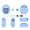 blue, variant on Case for Paradise - Silicone Protective Cover with Lanyard, Shockproof Waterproof Full-Body Protection for Virtual Pet Device
