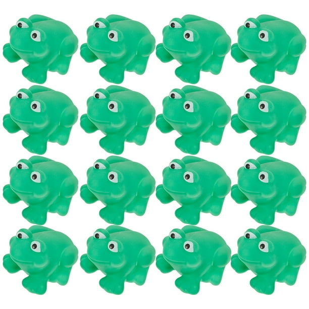 20 piezas juguetes de rana para bañera, juguetes para bañera, juguetes chirriantes en forma de ranas, juguetes de Ducha