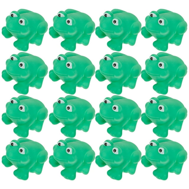 20 piezas de juguetes de rana para la bañera, juguetes para nadar con forma de rana, juguetes chirriantes, juguetes para la ducha