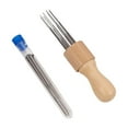 thumbnail image 3 of Agujas de perforación BLESIY Perforadora de bordado Mango de madera maciza, 3 of 8