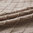 thumbnail image 5 of ModernlyBasic Knitted Throw Blanket, 50 x 60 Inch, Warm & Cozy Decorative Throw Blankets with Tassels, Fancy Throw Blankets for Couch, Textured Solid Soft Knit Blanket - Beige, 5 of 7
