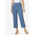 thumbnail image 2 of Woman Within Plus Size Pull-On Flex Elastic-Waist Stretch Denim Capri Jeans, 2 of 6