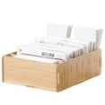 thumbnail image 4 of NUOBESTY Vintage Wooden Desktop Storage Box Lidless Perfect for Office Home Classroom Lightweight Compact, 4 of 4