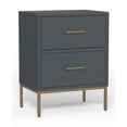 thumbnail image 3 of Alpine Furniture 2010G-02 Madelyn Two Drawer Nightstand, Slate Gray, 3 of 3